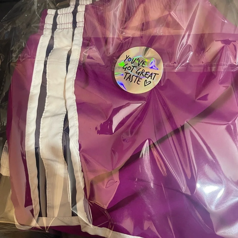 Nike Women's Purple Running Shorts medium, with panty